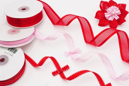 Lively Red Sheer Ribbon Set - Lively Red Sheer Ribbon Set